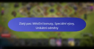 Read more about the article Zlatý pas: Měsíční bonusy, Speciální výzvy, Unikátní odměny