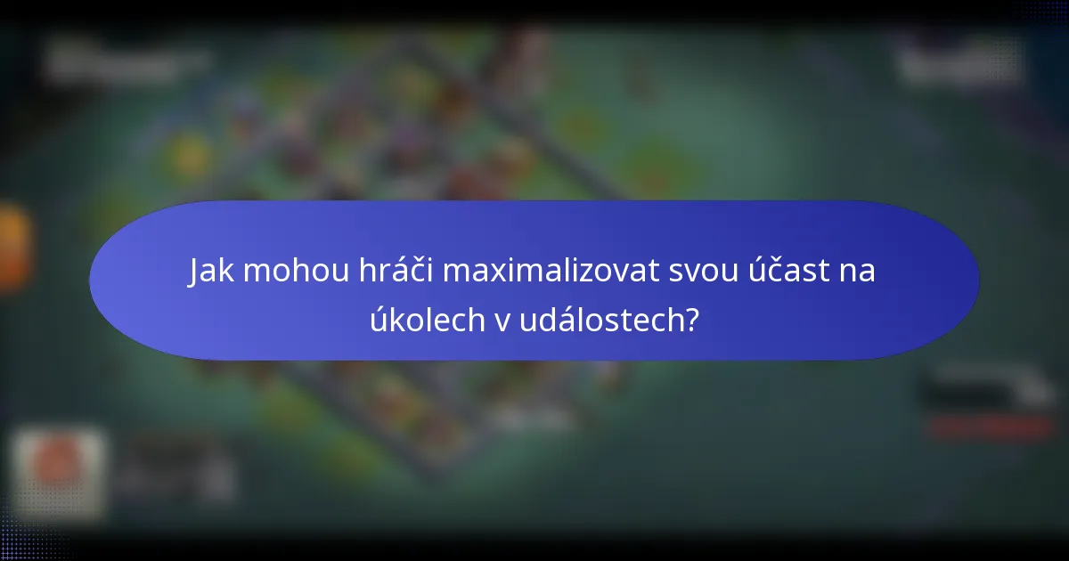 Jak mohou hráči maximalizovat svou účast na úkolech v událostech?