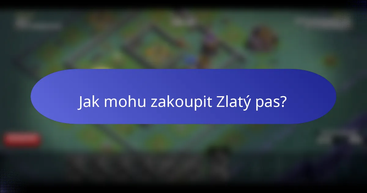 Jak mohu zakoupit Zlatý pas?