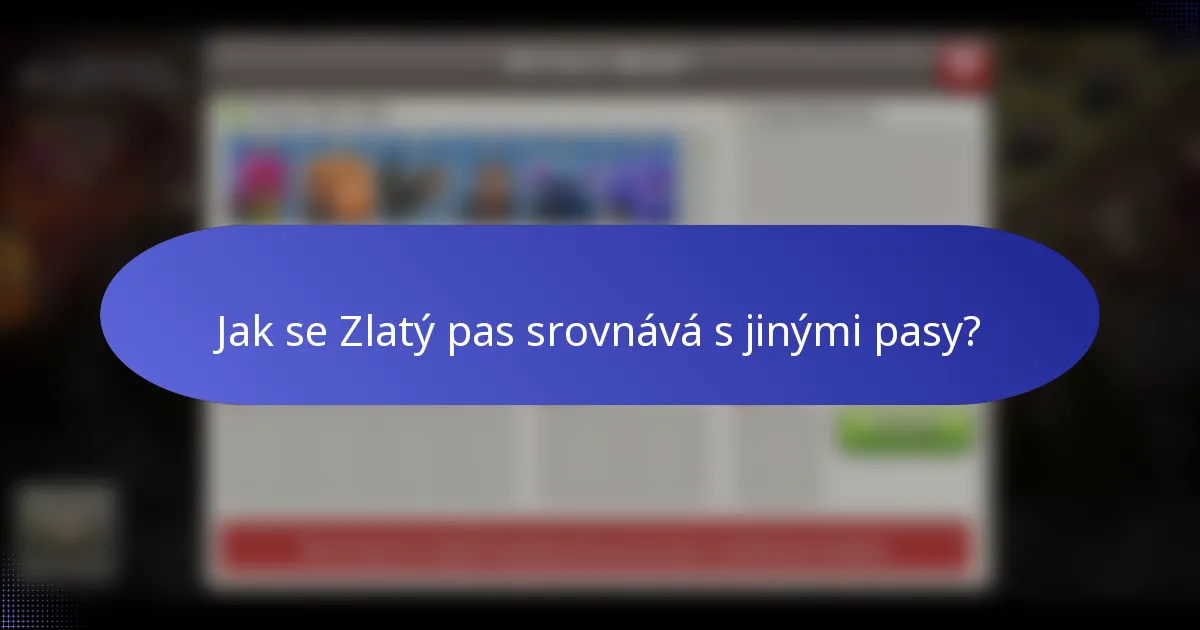 Jak se Zlatý pas srovnává s jinými pasy?